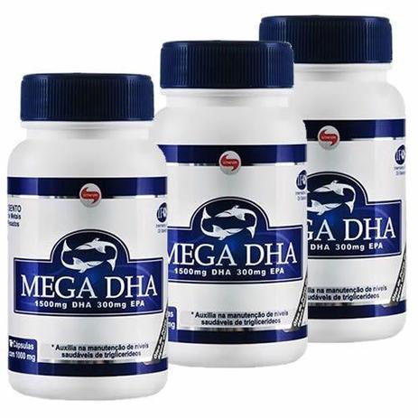 Combo 3 - Mega Dha - 60 Cápsulas - Vitafor Menor preço em Combo 3 - Mega Dha - 60 Cápsulas - Vitafor