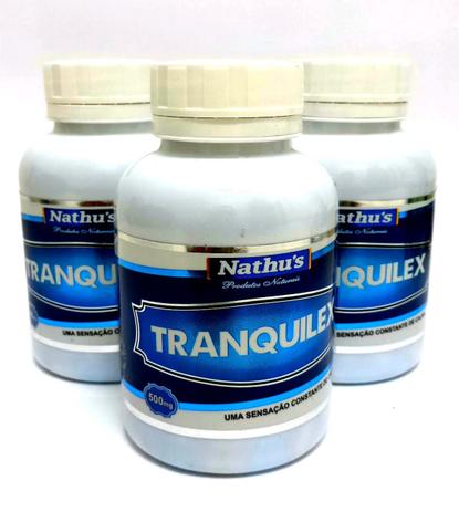 Combo 3 Potes Calmante Natural Tranquilex 500mg 180 Cápsulas - Nathus Menor preço em Combo 3 Potes Calmante Natural Tranquilex 500mg 180 Cápsulas - Nathus