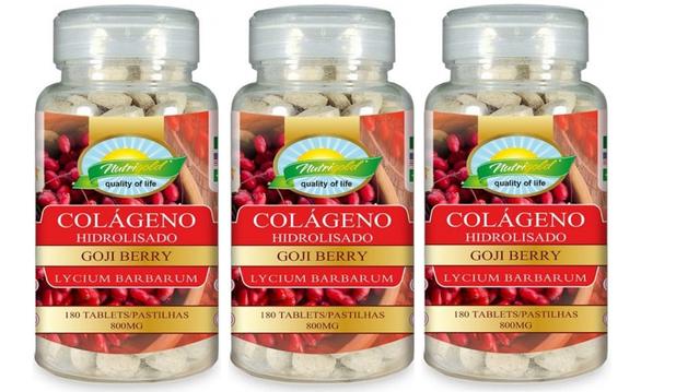 Combo 3 Unidades Colageno c/ Vit C e Gojiberry- 180 Pastilhas - Nutrigold é ruim? Combo 3 Unidades Colageno c/ Vit C e Gojiberry- 180 Pastilhas - Nutrigold é boa?