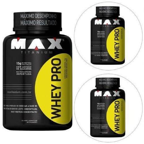 Combo 3 - Whey Pro - 1000g - Max Titanium é boa?