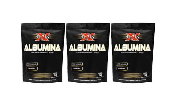 Combo 3x Albumina 1kg - Xlab Menor preço em Combo 3x Albumina 1kg - Xlab