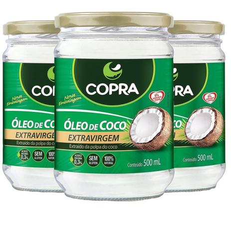 Combo 3x óleo de coco Extra Virgem 500g COPRA é ruim? Combo 3x óleo de coco Extra Virgem 500g COPRA é boa?