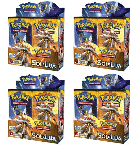 Combo 4 Caixas Lacradas Box Booster Sol e Lua 1 Copag Menor preço em Combo 4 Caixas Lacradas Box Booster Sol e Lua 1 Copag