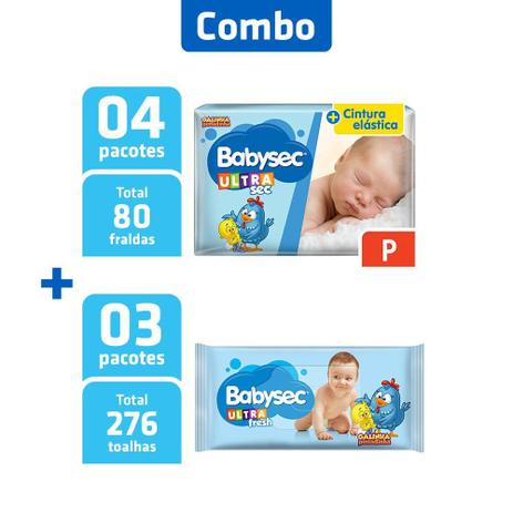 Combo 4 Pcts Fralda Babysec Ultra P + 3 Pcts Toalha Umed é ruim? Combo 4 Pcts Fralda Babysec Ultra P + 3 Pcts Toalha Umed é boa?