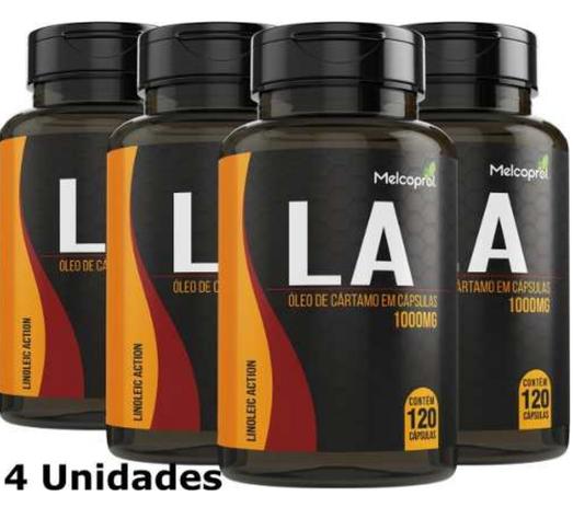Combo 4 potes la cartamo termogenico linoleico melcoprol Menor preço em Combo 4 potes la cartamo termogenico linoleico melcoprol