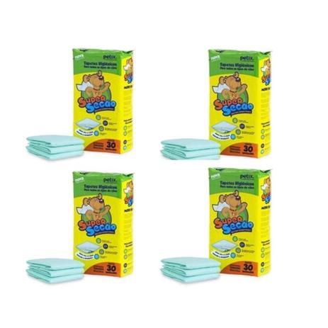 Combo 4 Tapetes Higiênicos Para Cachorro Super Secão 120 Un Menor preço em Combo 4 Tapetes Higiênicos Para Cachorro Super Secão 120 Un