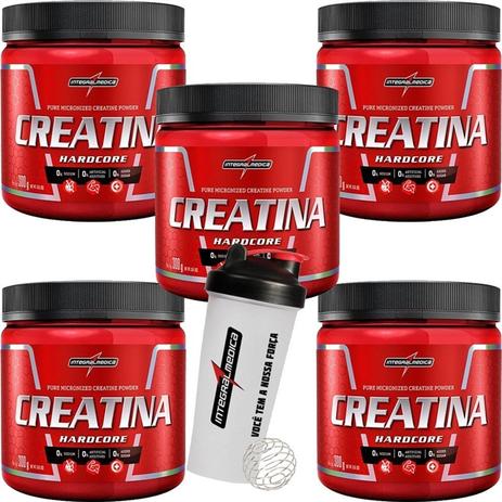 Combo 5 Creatinas 300g + Coqueteleira - Integral Medica - Integralmédica é ruim? Combo 5 Creatinas 300g + Coqueteleira - Integral Medica - Integralmédica é boa?
