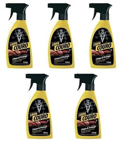 Combo 5 Limpa Banco Estofados De Couro Spray Sanol V8 330ml Menor preço em Combo 5 Limpa Banco Estofados De Couro Spray Sanol V8 330ml