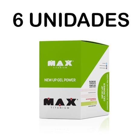 Combo 6x New Up Gel Power - 10 Sachês - Max Titanium Menor preço em Combo 6x New Up Gel Power - 10 Sachês - Max Titanium