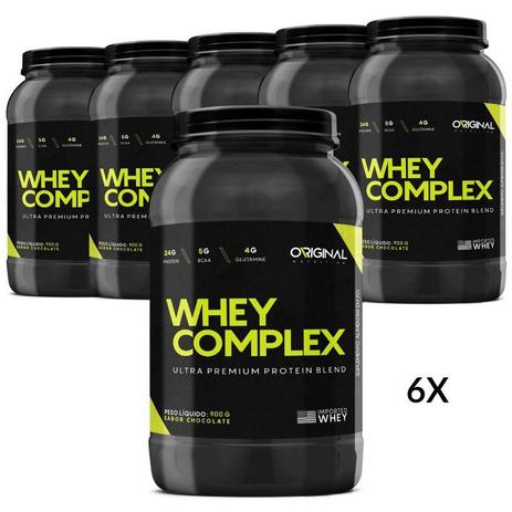 Combo 6x Whey Complex Ultra Premium Protein Blend 900g ON - Original nutrition Menor preço em Combo 6x Whey Complex Ultra Premium Protein Blend 900g ON - Original nutrition