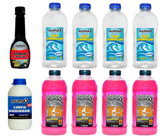 Combo Aditivo Selante Limpa Radiador Água Desmineralizada - RADNAQ Menor preço em Combo Aditivo Selante Limpa Radiador Água Desmineralizada - RADNAQ