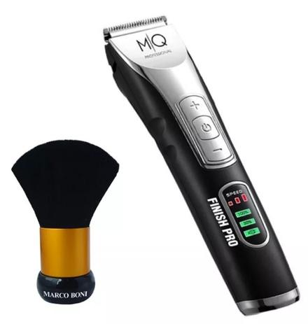 Combo barbershop maquina de acabamento finish pro + pincel espanador marco boni - Mq hair Menor preço em Combo barbershop maquina de acabamento finish pro + pincel espanador marco boni - Mq hair