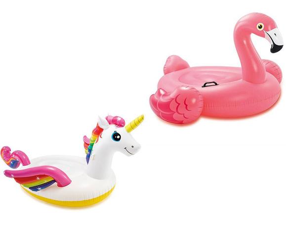Combo Boias Infláveis para piscina Verão 2019: Unicórnio (2,01m x 1,40m x 97cm) e Flamingo Rosa (1,30mx1,02mx99cm) Blogueiras Famosas - Intex Menor preço em Combo Boias Infláveis para piscina Verão 2019: Unicórnio (2,01m x 1,40m x 97cm) e Flamingo Rosa (1,30mx1,02mx99cm) Blogueiras Famosas - Intex