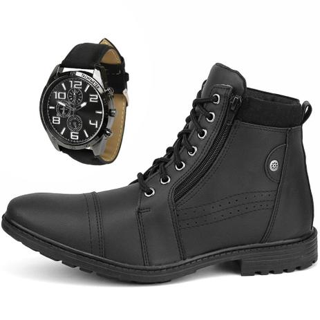 coturno masculino cano medio