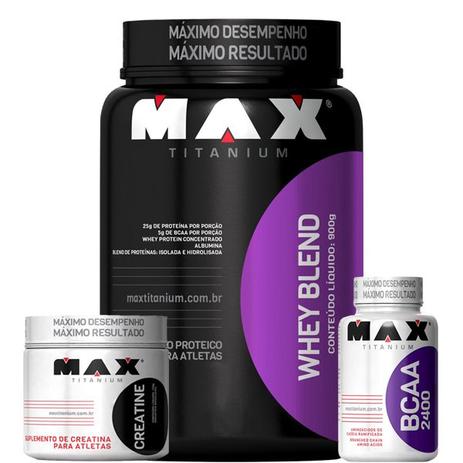 Combo Crescimento Muscular Max Titanium Menor preço em Combo Crescimento Muscular Max Titanium
