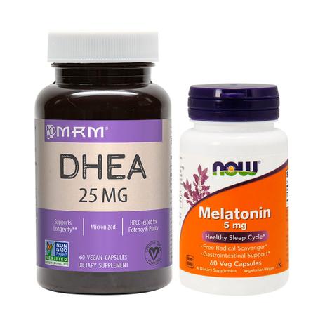 Combo DdHEÄ 25MG MRM 90c + Melatönïnä 5MG 60 Vcaps Now Foods - Mrm + now foods Menor preço em Combo DdHEÄ 25MG MRM 90c + Melatönïnä 5MG 60 Vcaps Now Foods - Mrm + now foods