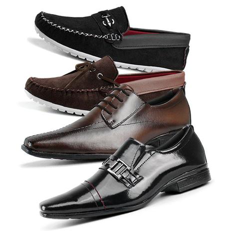 Combo de Dois Sapatos Social Masculino e Dois Mocassim Dockside La Faire -  Calçados Masculinos - Magazine Luiza