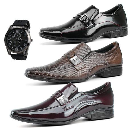 Combo de Três Sapatos Social Masculino La Faire Fivela - Sapato Social  Masculino - Magazine Luiza