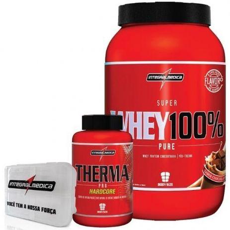 Combo Definição 100 Whey Chocolate + Therma Pro + Porta Caps - Integralmédica - Integralmedica Menor preço em Combo Definição 100 Whey Chocolate + Therma Pro + Porta Caps - Integralmédica - Integralmedica