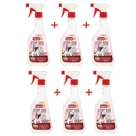 Combo Educador Sanitário Canino Xixi Não Stop Dog Sanol Stop Xixi com 6 Unidades Menor preço em Combo Educador Sanitário Canino Xixi Não Stop Dog Sanol Stop Xixi com 6 Unidades