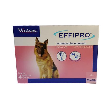 Combo Effipro 20 a 40kg Anti-pulgas e Carrapatos LEVE 4 pague 3 Virbac é boa?