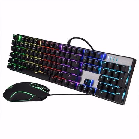 Combo Gamer Motospeed CK888 Teclado Mecânico Switch Outemu Azul + Mouse 2400 DPI Menor preço em Combo Gamer Motospeed CK888 Teclado Mecânico Switch Outemu Azul + Mouse 2400 DPI