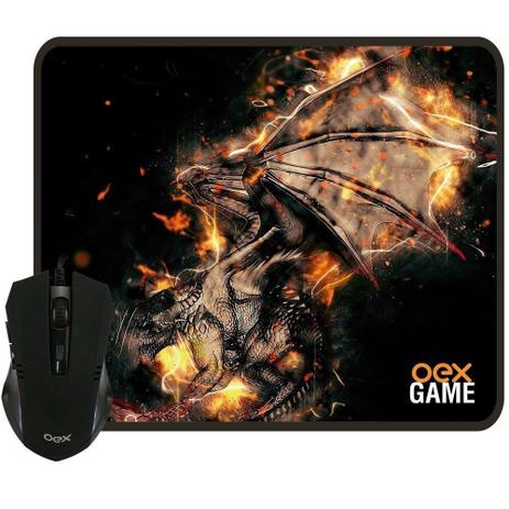 Combo Gamer Mouse Led Usb e Mousepad - Arena MC102 Oex Menor preço em Combo Gamer Mouse Led Usb e Mousepad - Arena MC102 Oex