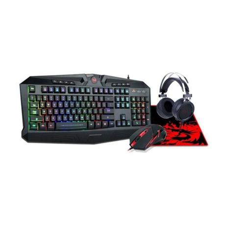 Combo Gamer S112: Teclado, Mouse. Headset e Mousepad - Redragon Menor preço em Combo Gamer S112: Teclado, Mouse. Headset e Mousepad - Redragon
