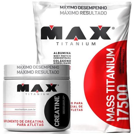 Combo Hipercalorico 3kg + Creatina Max Titanium é ruim? Combo Hipercalorico 3kg + Creatina Max Titanium é boa?