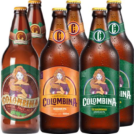 Combo IPAs - Cerveja Artesanal Colombina 600ml -