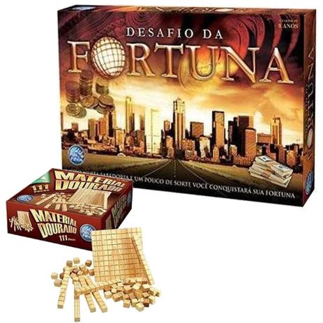 Combo - Jogo Material Dourado + Jogo Desafio da Fortuna - Pais e filhos Menor preço em Combo - Jogo Material Dourado + Jogo Desafio da Fortuna - Pais e filhos