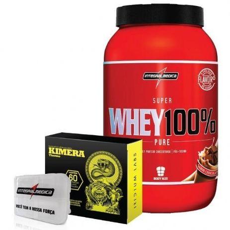 Combo Kimera + Super Whey Chocolate + Porta Cáps - Integralmédica - Integralmedica é boa?