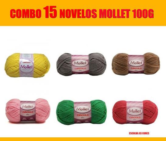COMBO KIT 15 Cores lã Mollet 100g - Círculo s/a é boa?