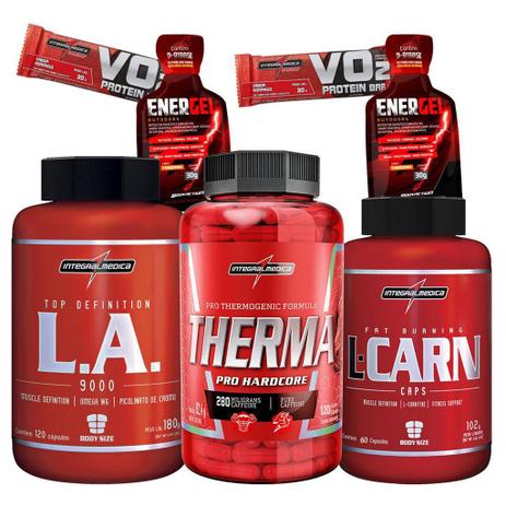 Combo kit Emagrecimento Redutor de barriga gordura L carnitina Termogenico Óleo cartamo L.A - Integralmedica Menor preço em Combo kit Emagrecimento Redutor de barriga gordura L carnitina Termogenico Óleo cartamo L.A - Integralmedica