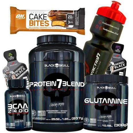 Combo Kit Whey proten + Bcaa + Glutamina 300g Amendoim Blackskull Menor preço em Combo Kit Whey proten + Bcaa + Glutamina 300g Amendoim Blackskull