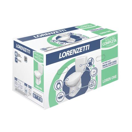 Combo Loren One bacia com caixa acoplada - Lorenzetti Menor preço em Combo Loren One bacia com caixa acoplada - Lorenzetti