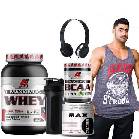 Combo monstro -whey+bcaa 300gr+creatina 300g+regata+coquet-morango - Max titanium é boa?