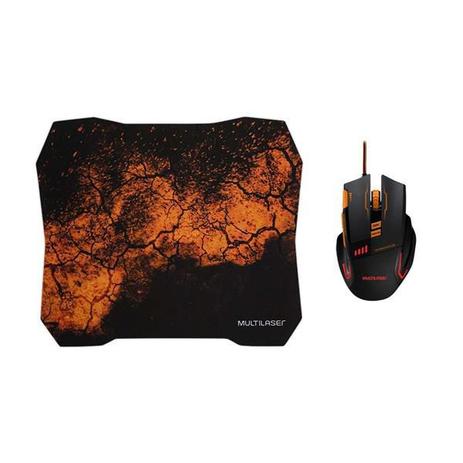 Combo Mouse 3200dpi 8 Botões + Mouse Pad Gamer MO256 Multilaser Menor preço em Combo Mouse 3200dpi 8 Botões + Mouse Pad Gamer MO256 Multilaser