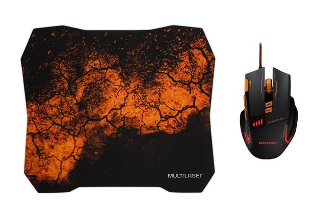 Combo Mouse e Mouse Pad Gamer Multilaser Menor preço em Combo Mouse e Mouse Pad Gamer Multilaser
