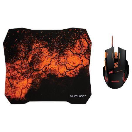 Combo mouse + mouse pad gamer mo256 - Multilaser Menor preço em Combo mouse + mouse pad gamer mo256 - Multilaser