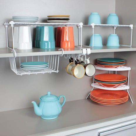 Combo Organização de Cozinha - Kit 5 peças - Branco - Metaltru é ruim? Combo Organização de Cozinha - Kit 5 peças - Branco - Metaltru é boa?