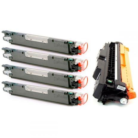 Combo para Tambor de Imagem Compativel HP CE314A + Kit Colorido de Toner 126A 130A CP1020 CP1025 CP-1025NW M175A M176N M177FW - Premium Menor preço em Combo para Tambor de Imagem Compativel HP CE314A + Kit Colorido de Toner 126A 130A CP1020 CP1025 CP-1025NW M175A M176N M177FW - Premium