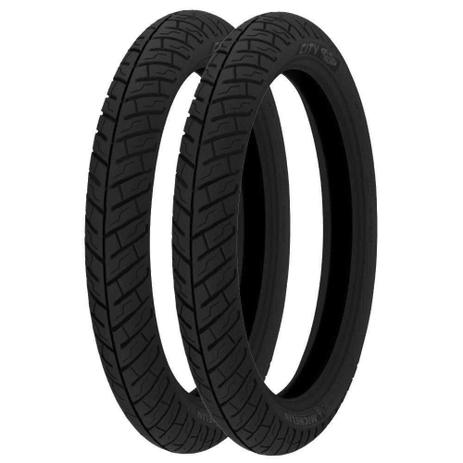Combo Pneu Dianteiro 275-18 + Traseiro 90/90-18 Michelin City Pro TT Moto Menor preço em Combo Pneu Dianteiro 275-18 + Traseiro 90/90-18 Michelin City Pro TT Moto