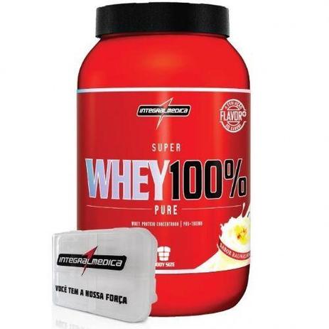 Combo Super - 100 Whey Baunilha + Porta Cápsula - Integralmédica - Integralmedica Menor preço em Combo Super - 100 Whey Baunilha + Porta Cápsula - Integralmédica - Integralmedica