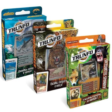 Combo Super Trunfos Ferozes - Grow Menor preço em Combo Super Trunfos Ferozes - Grow