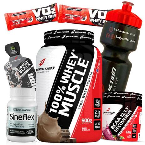 Combo Suplemento para definir perna barriga 100 Whey Muscle 900g Sineflex Bcaa 12 1 1 - Body action Menor preço em Combo Suplemento para definir perna barriga 100 Whey Muscle 900g Sineflex Bcaa 12 1 1 - Body action