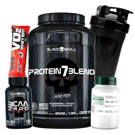 Combo Suplementos Importados Definição Whey + Bcaa 2400 + Dilatex Vasodilatador de Veias - Black skull Menor preço em Combo Suplementos Importados Definição Whey + Bcaa 2400 + Dilatex Vasodilatador de Veias - Black skull