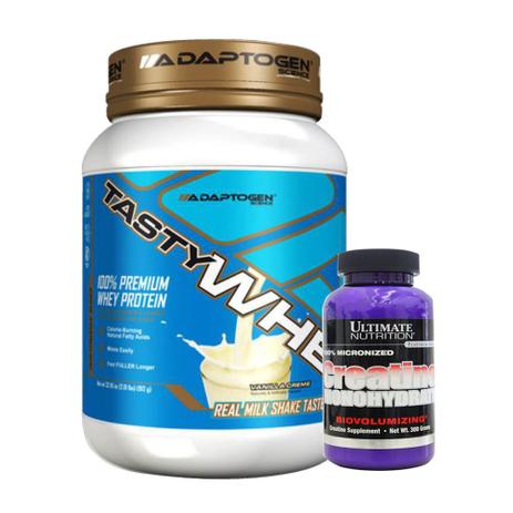 Combo Tasty Whey Vanilla 2LB + Creatina 300g Ultimate - K-fit Menor preço em Combo Tasty Whey Vanilla 2LB + Creatina 300g Ultimate - K-fit