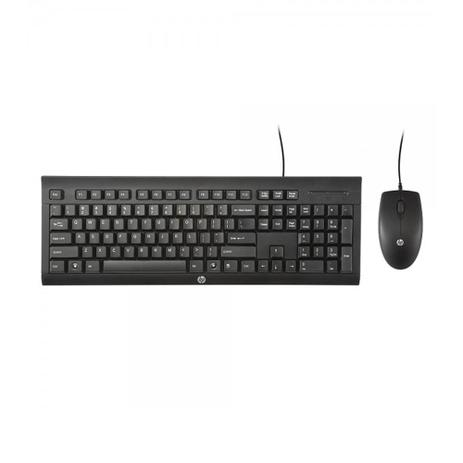 Combo Teclado e Mouse HP C2500 com fio USB Menor preço em Combo Teclado e Mouse HP C2500 com fio USB