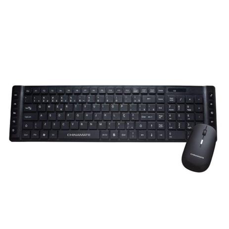 Combo Teclado e Mouse Office CM30 Preto Sem Fio Chinamate Menor preço em Combo Teclado e Mouse Office CM30 Preto Sem Fio Chinamate
